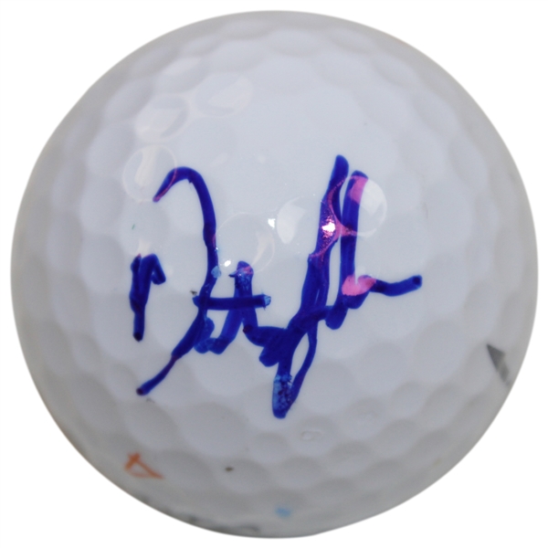 Dustin Johnson Signed Masters Logo Golf Ball JSA #LL49616