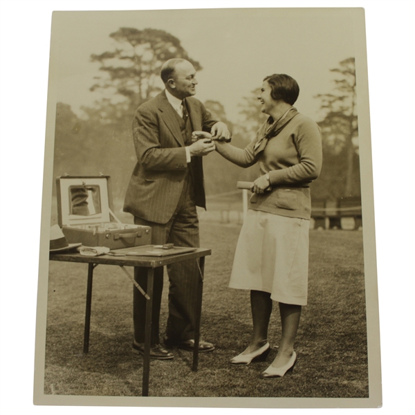 Ty Cobb & Helen Hicks 1940 Titleholders in Augusta Type 1 Photo