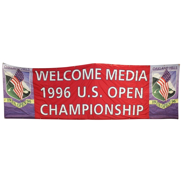 Large Course Flown 1996 US Open Championship at Oakland Hills Banner - 15ft x 5ft!