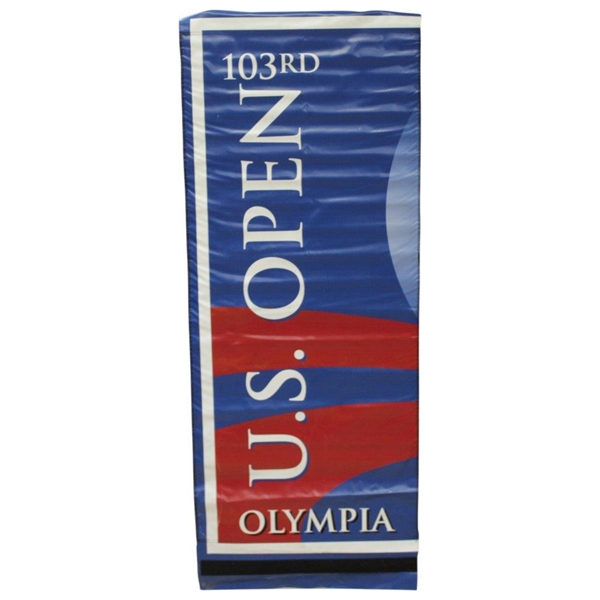 Large 2003 US Open Championship at Olympia Field Course Flown Banner - 2ft x 5ft+