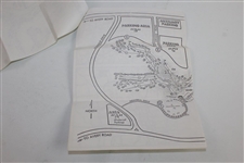 Bobby Jones first Honoree Cover of 1976 Memorial Tournament Pairings Booklet with Press Release