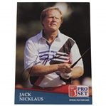 Jack Nicklaus Signed 1991 Pro-Set Official PGA Tour Card JSA ALOA