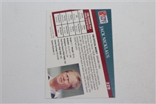 Jack Nicklaus Signed 1991 Pro-Set Official PGA Tour Card JSA ALOA