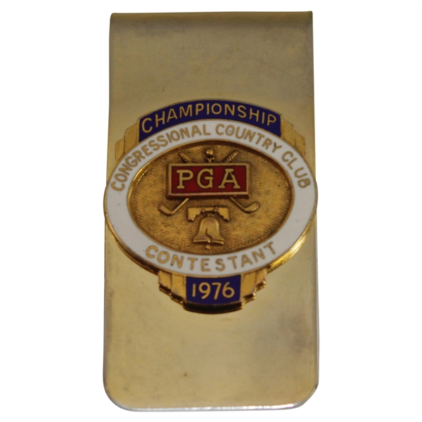 1976 PGA Championship at Congressional CC Contestant Badge - Dave Stockton Winner