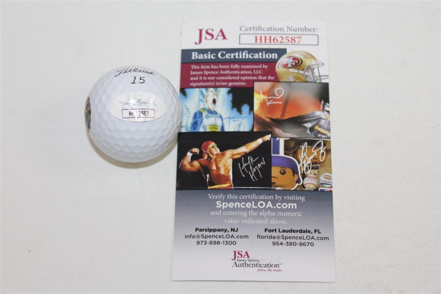 Jordan Spieth Signed Masters Berckman's Place Logo Golf Ball JSA #HH62587
