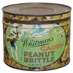 Vintage Whitmans Caddy Peanut Brittle Tin Made by Stephen F. Whitman & Son, Inc.