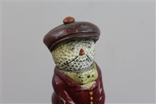 Vintage Dunlop Man Figure in Green Ash Tray