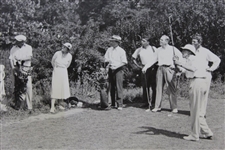 Tommy Armour 6/1/1934 Driving From 18th Tee at Merion During Practice Rd Press Photo