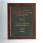 Original 1940's Augusta National Golf Club Masters Champion Award Plaque Plans