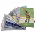 Twelve (12) Different OPEN Championship Official Programs