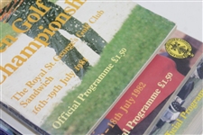 Twelve (12) Different OPEN Championship Official Programs