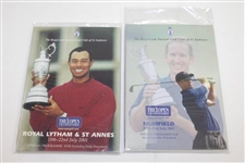Twelve (12) Different OPEN Championship Official Programs