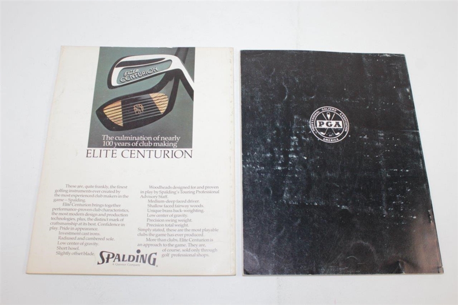 1969, 1970, 1973, & 1974 PGA Books of Golf
