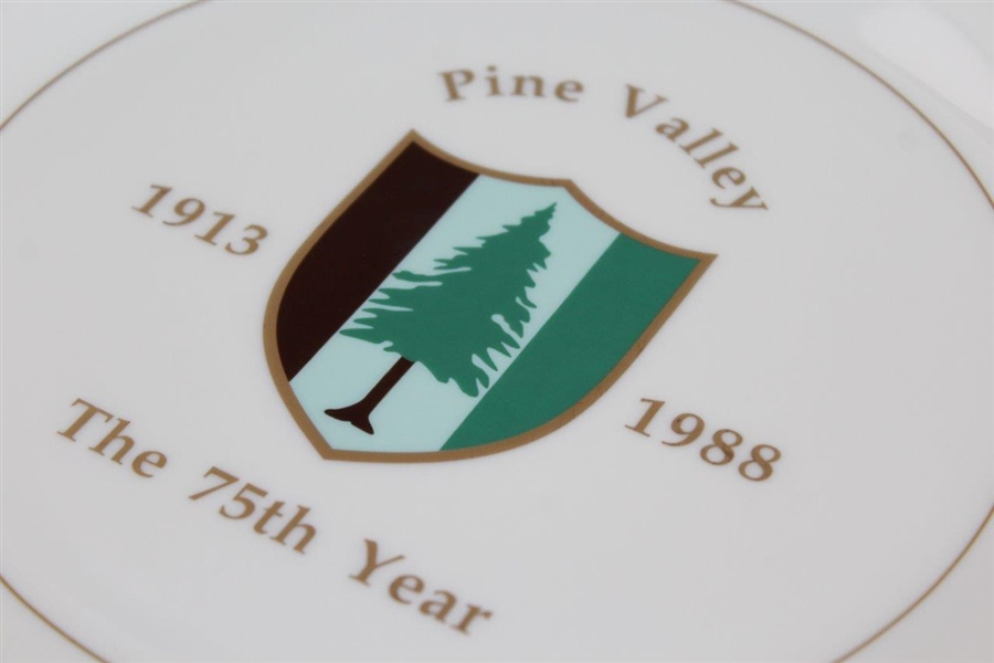 Pine Valley Golf Club Member's 75th Year - 1988 Commemorative Plate