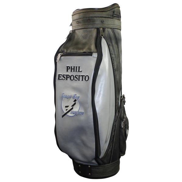 Phil Esposito Personal Tampa Bay Lightning Full Size Golf Bag with Stitched Name