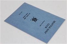 1952 Seattle Golf Club By-Laws and Club Rules Booklet - July