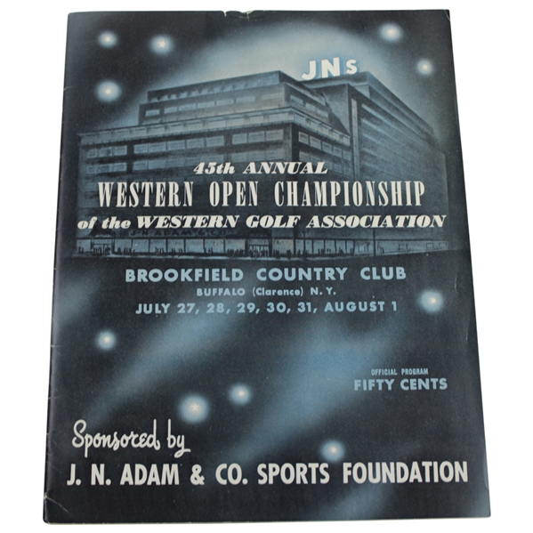 1948 Western Open Golf Championship at Brookfield CC Official Program - Ben Hogan Win!