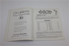 1948 Western Open Golf Championship at Brookfield CC Official Program - Ben Hogan Win!