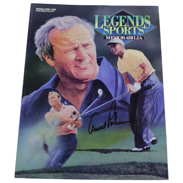 Arnold Palmer Signed 1993 Legends Sports Memorabilia Magazine JSA ALOA