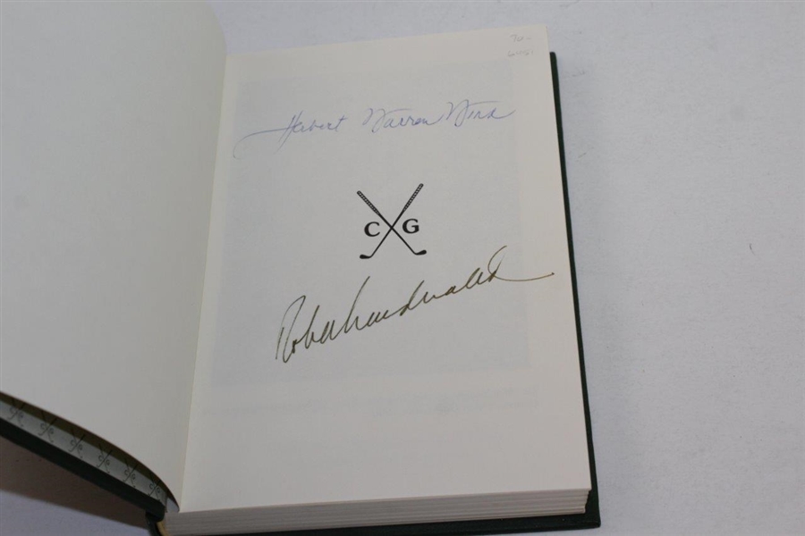 1987 'Golf Architecture' by Dr. Allister MacKenzie Signed by Herbert Warren Wind & Robert MacDonald JSA ALOA