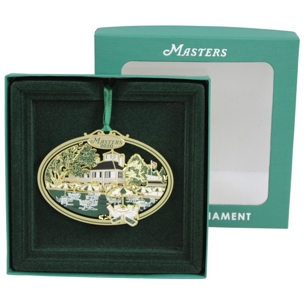 2020 Masters Tournament Clubhouse 3D Holiday Ornament in Original Box