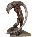 Post Swing Stop-Action Shot Austin Golf Sculpture - Great Condition