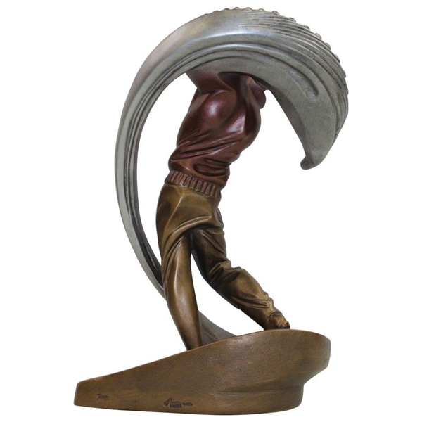 Post Swing Stop-Action Shot Austin Golf Sculpture - Great Condition