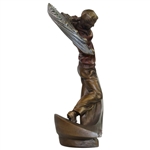 Post Swing Stop-Action Shot Austin Golf Sculpture - Great Condition