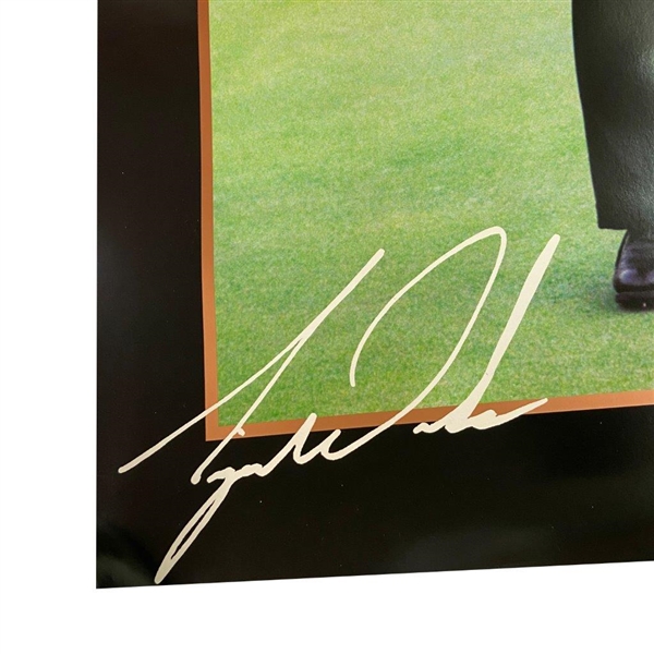 Tiger Woods Titleist Golf Ball Poster Depicting 1997 Masters Tournament Fist Pump