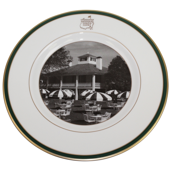 Augusta National Members 8 Inch Pickard Plate Depicts Clubhouse - In Original Box