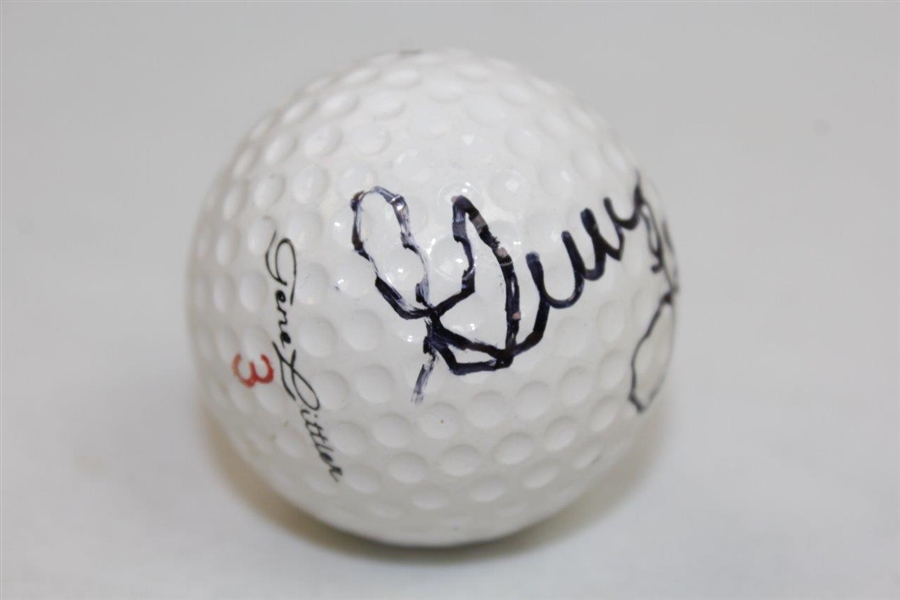 Gene Littler Signed 'Gene Littler' Logo Golf Ball JSA ALOA