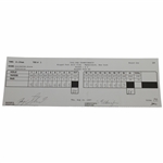 Payne Stewart Signed 1997 PGA at Winged Foot 1st Rd Scorecard - Marker JSA ALOA