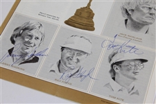1983 Ryder Cup Team Signed Magazine Page of Van Zandt Pencil Sketches JSA ALOA