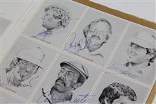 1983 Ryder Cup Team Signed Magazine Page of Van Zandt Pencil Sketches JSA ALOA