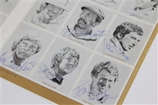 1983 Ryder Cup Team Signed Magazine Page of Van Zandt Pencil Sketches JSA ALOA