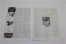 1983 Ryder Cup Team Signed Magazine Page of Van Zandt Pencil Sketches JSA ALOA