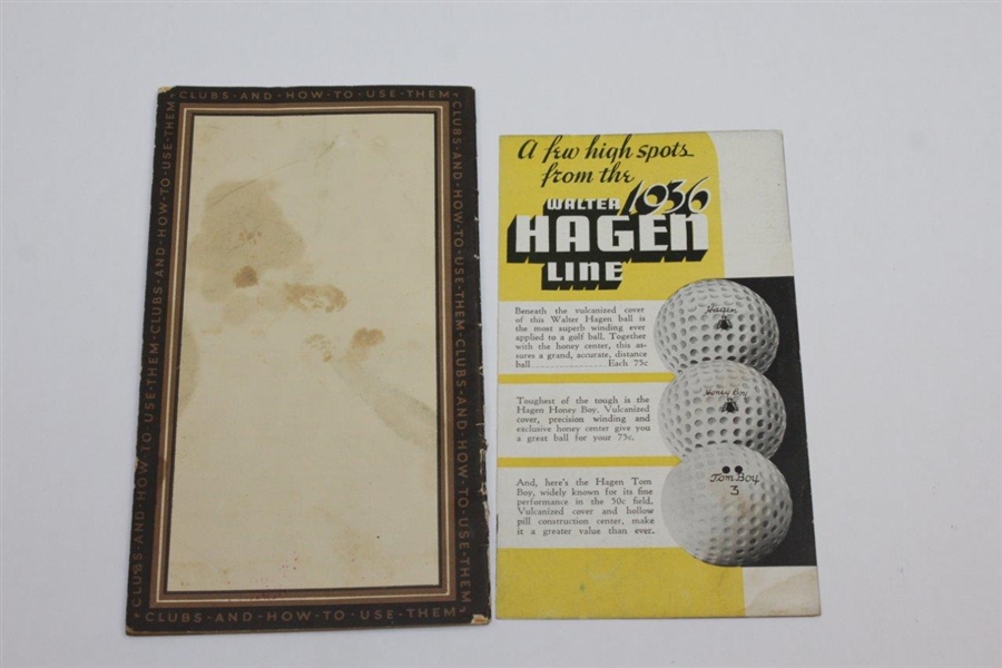 1929 'Golf Clubs and How to Use Them' 1st Edition Book by Walter Hagen - Seldom Seen