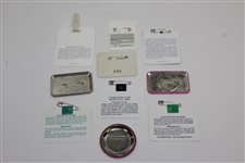 Ten (10) Various Year & Event Caddy Badges & Credentials - Donnie Wanstall Collection