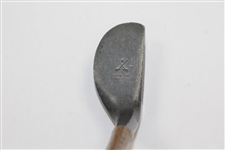 Vintage Left-Handed H 'Huntly' Thumb-Groove Putter - Shaft Stamp '1920 Patent 15533