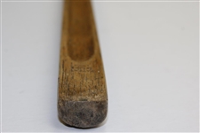Vintage Left-Handed H 'Huntly' Thumb-Groove Putter - Shaft Stamp '1920 Patent 15533