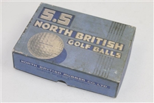 Complete S.S. North British Golf Balls Individually Wrapped in Box Dozen - Reproductions