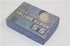 Complete S.S. North British Golf Balls Individually Wrapped in Box Dozen - Reproductions