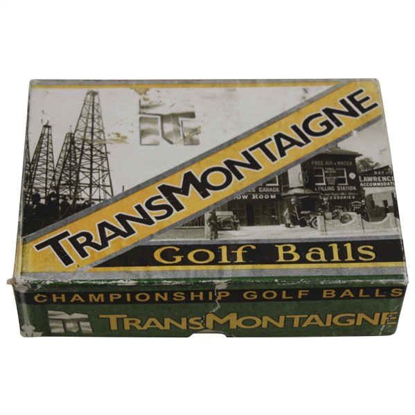 Trans Montaigne Championship Golf Balls Box Only - Reproduction