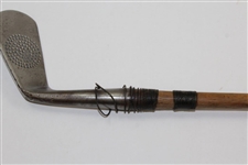 Cirlce Dot Face Hand Forged 3 Mashie - Loose Whipping