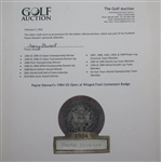 Payne Stewart's 1984 US Open at Winged Foot Contestant Badge