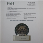 Payne Stewart's 1990 US Open at Medinah Contestant Badge