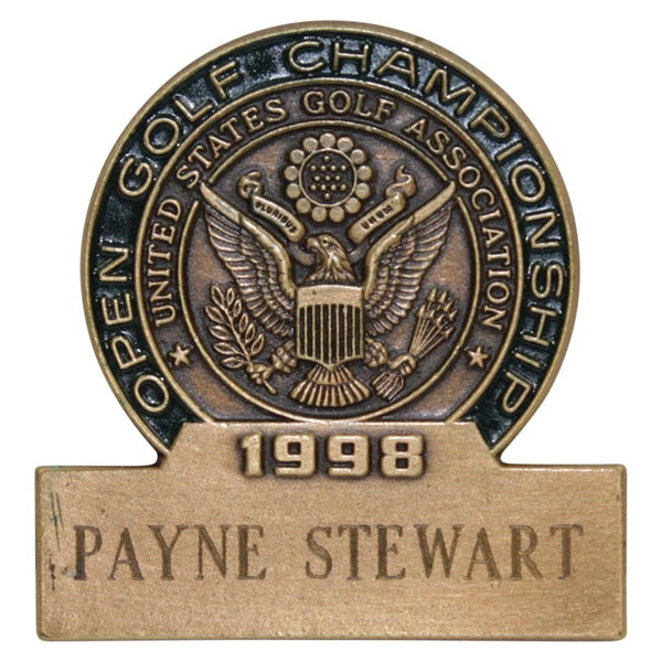 Runner-Up Payne Stewart's 1998 US Open at The Olympic Club Contestant Badge