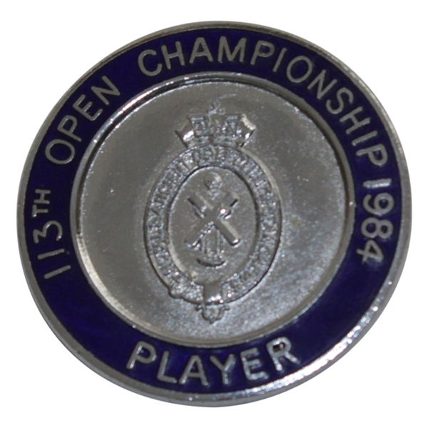 Payne Stewarts 1984 OPEN Championship at St. Andrews Contestant Badge