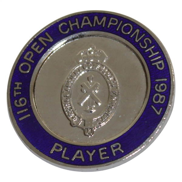 Payne Stewart's 1987 OPEN Championship at Muirfield Contestant Badge
