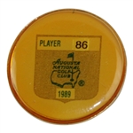 Payne Stewarts 1989 Masters Tournament Contestant Badge #86